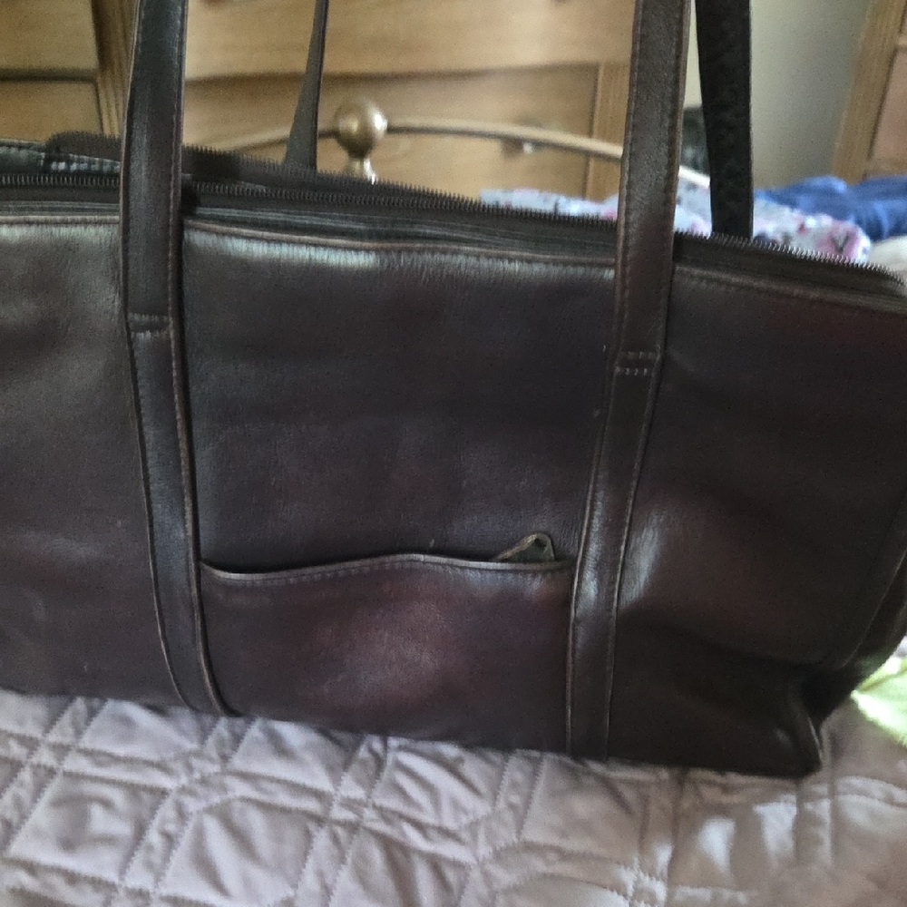 Classic Brown Leather Women's Satchel